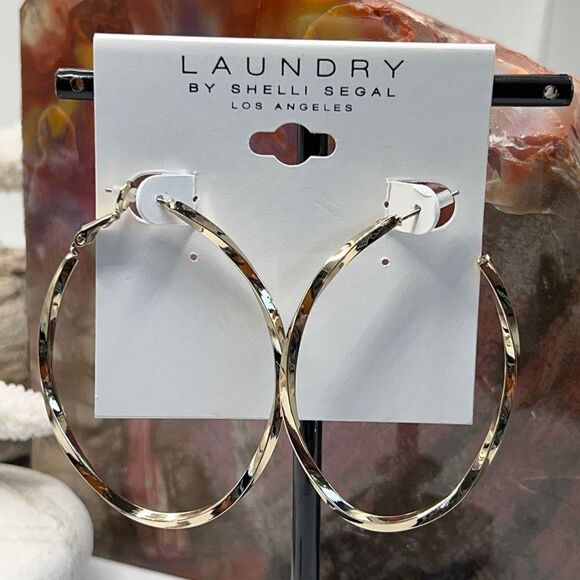 Gold Hoop  Earrings Laundry by Shelli Segal $16ea / 3 for $25 - Picture 8 of 8